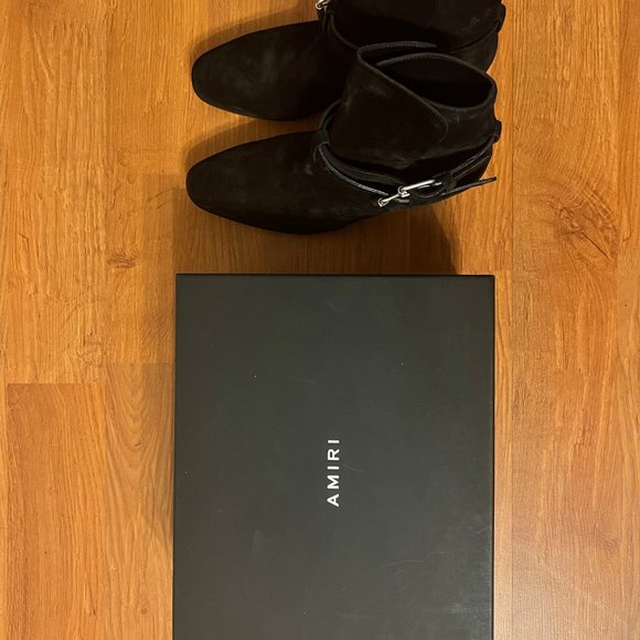 Amiri black suede buckle boot (never worn) - Picture 2 of 7